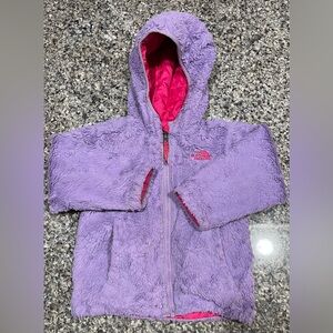The North Face Pink and Purple Reversible Toddler Jacket